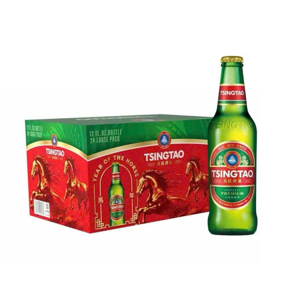 Bia Tsingtao Thùng 24 chai x 330ml (Date T2/2027)