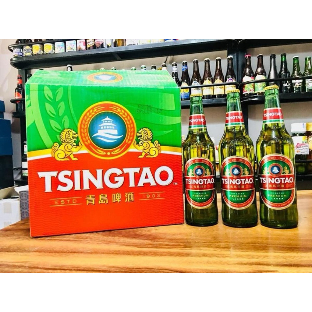Bia Tsingtao Thùng 12 chai x 640ml (Date T5/2027)
