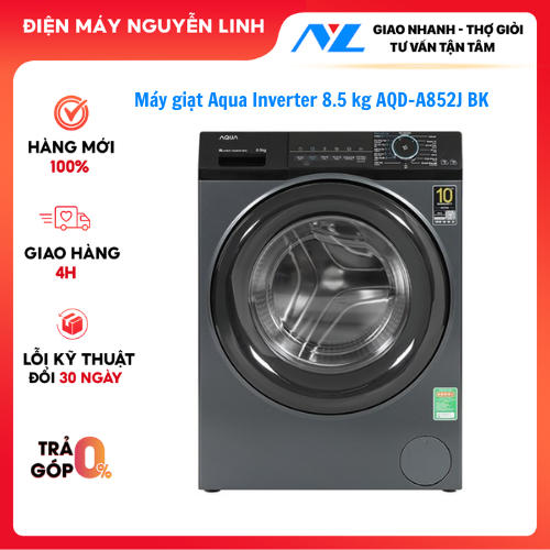Máy giặt Aqua Inverter 8.5 kg AQD-A852J BK