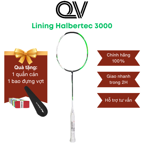 Vợt cầu lông Lining Halbertec 3000 chính hãng Quốc Việt Badminton công thủ toàn diện, phù hợp người 