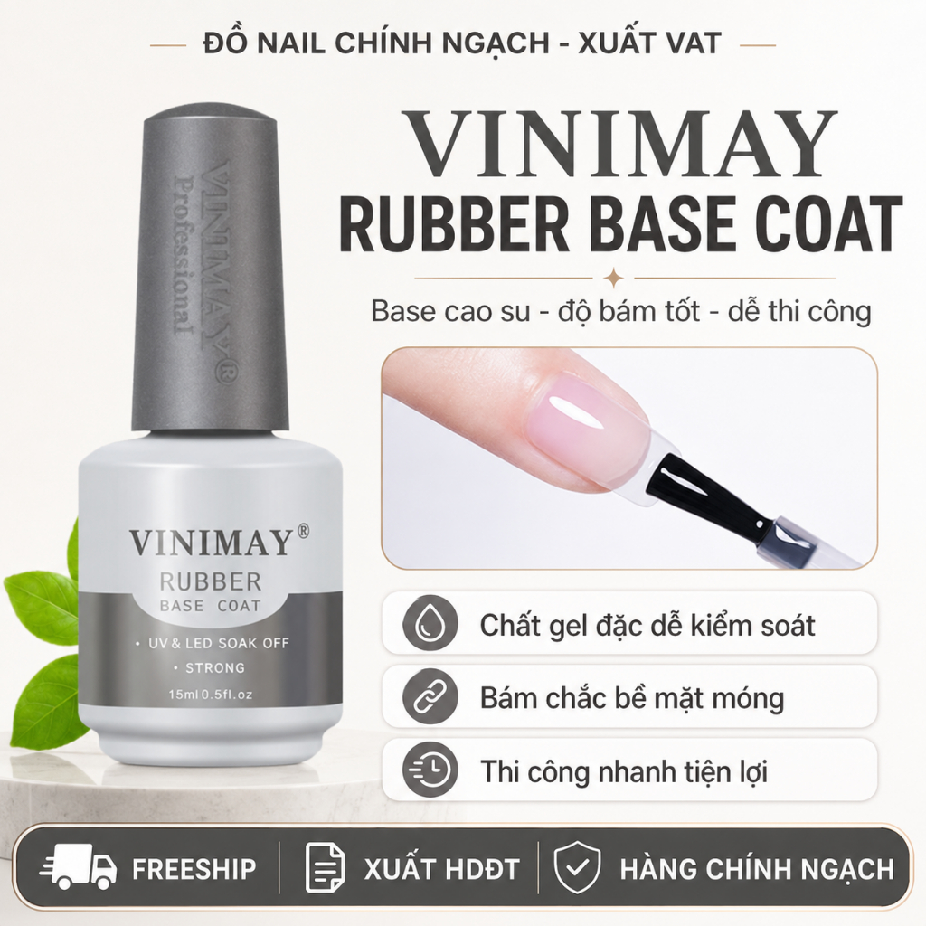 BASE CAO SU VINIMAY RUBBER BASE COAT 15ML