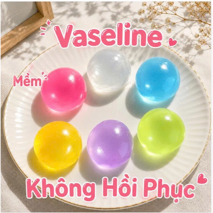 Stress Ball -Vaselin, Đồ Chơi Giảm Căng Thẳng,Xả Stress,Siêu Mềm, Không Đàn Hồi,Thơm Dầu Dừa.