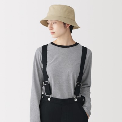 [26AW] MUJI Mũ Bucket Vải Cotton Twill Chống Tia Uv (56.5-59cm)