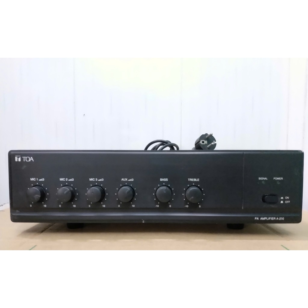 Amply phóng thanh TOA A-230 HV đồ cũ nghe ok 100% ( 30W )