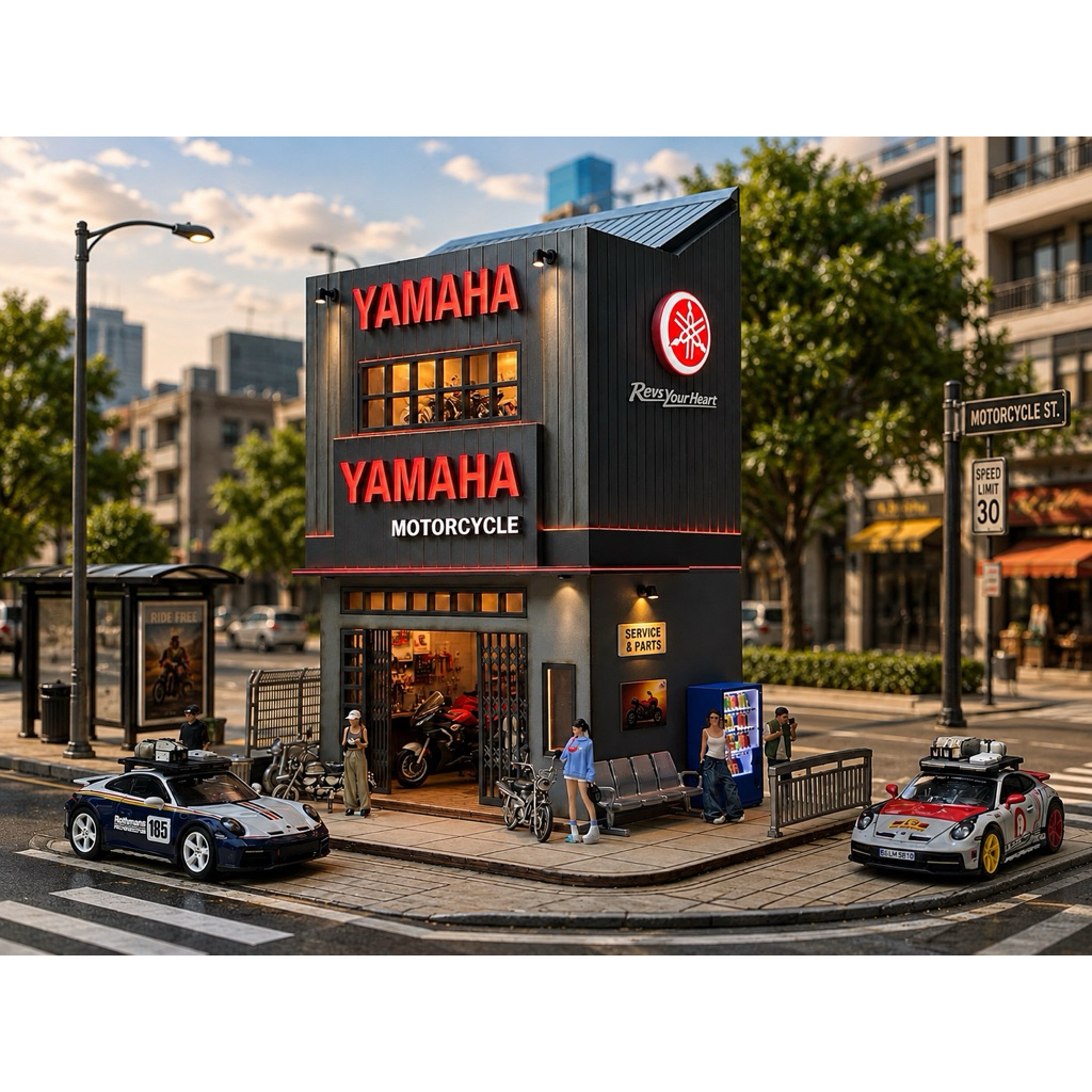 KIT DIORAMA YAMAHA GARAGE (Chưa Lắp Ráp)