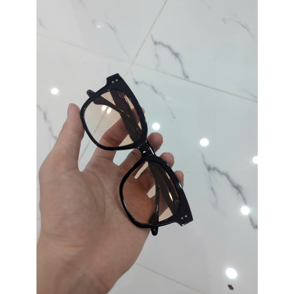 Gọng Kính Una.C N 01 Dáng vuông, Màu đen, Gọng to bản
