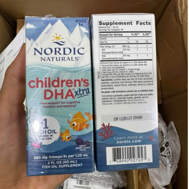 Nordic Naturals Children's DHA Xtra - Siro DHA Nordic Children's DHA 1y-6y