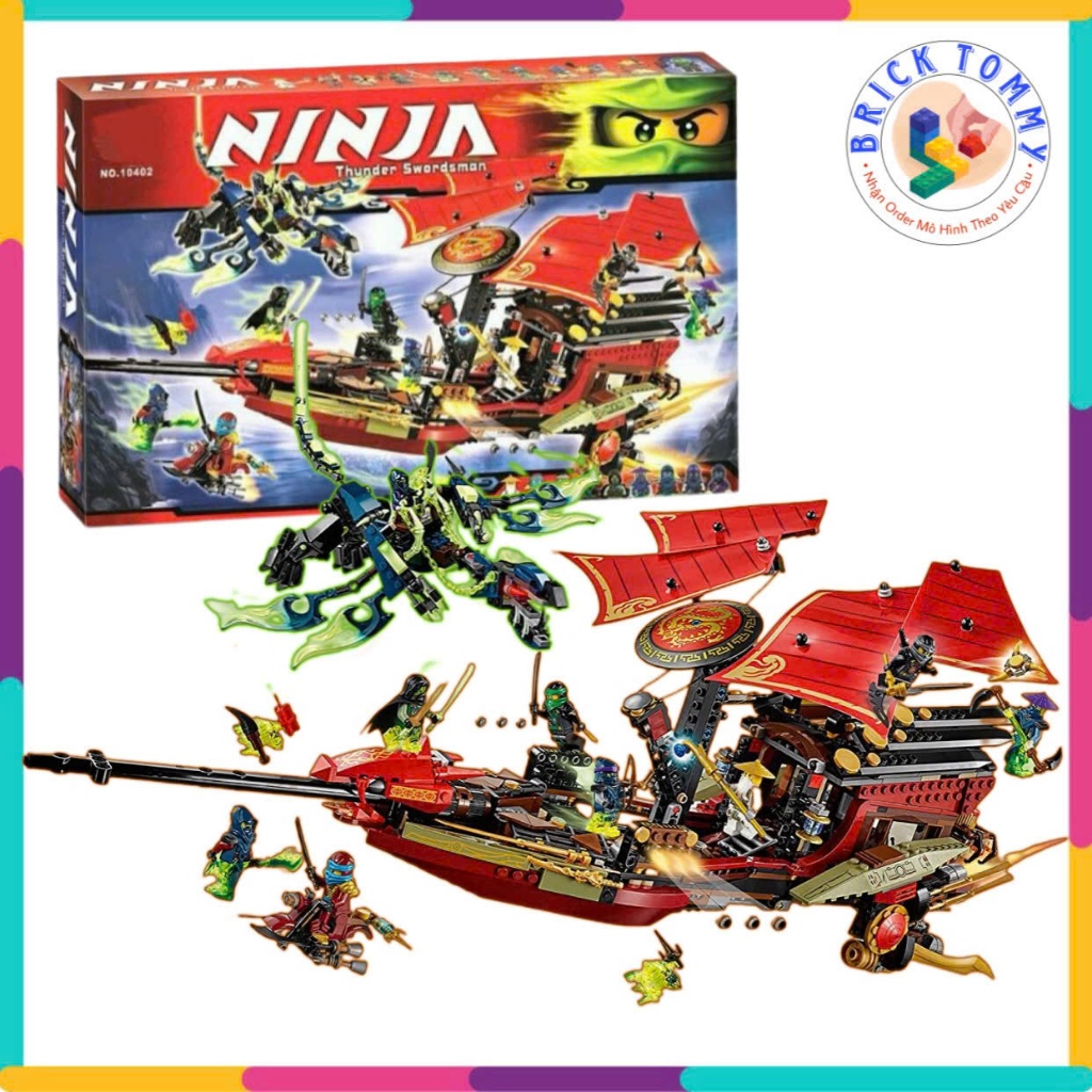 Mô hình đồ chơi Ninja Final Flight Destiny's Bounty Season 5 10402 | 1304 chi tiết