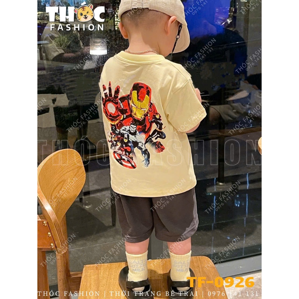 SET BỘ IRON MEN ÁO VÀNG QUẦN XÁM