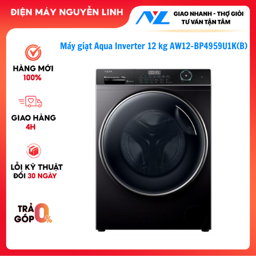 Máy giặt Aqua Inverter 12 kg AW12-BP4959U1K(B)