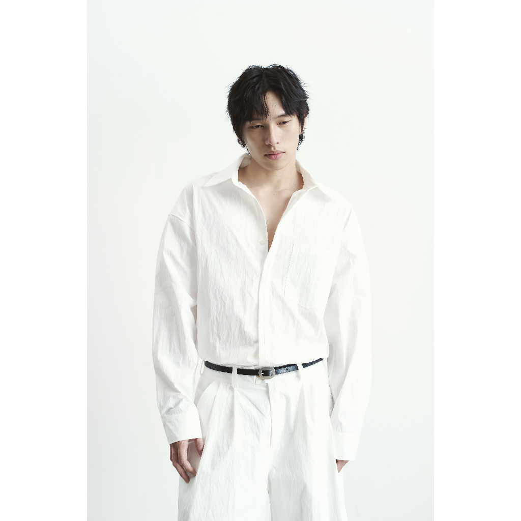 Áo sơ mi trắng - WOOD ELEMENT | ELAN SHIRT form oversized