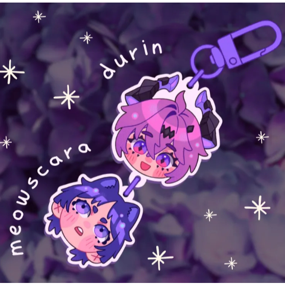 Durin & Scarameow Connection Keychains [Genshin Impact]