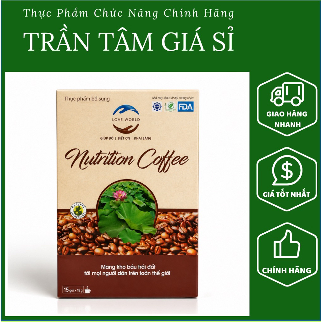 HCM - Coffee Love World Nutrition Dinh Dưỡng - Giúp Tỉnh Táo Cả Ngày