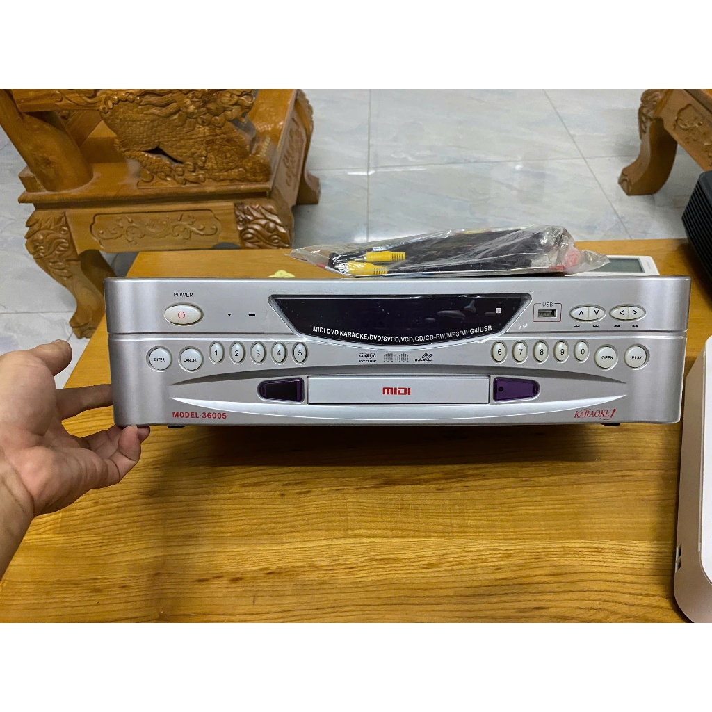 Đầu đĩa dvd karaoke model 3600l new chưa dùng