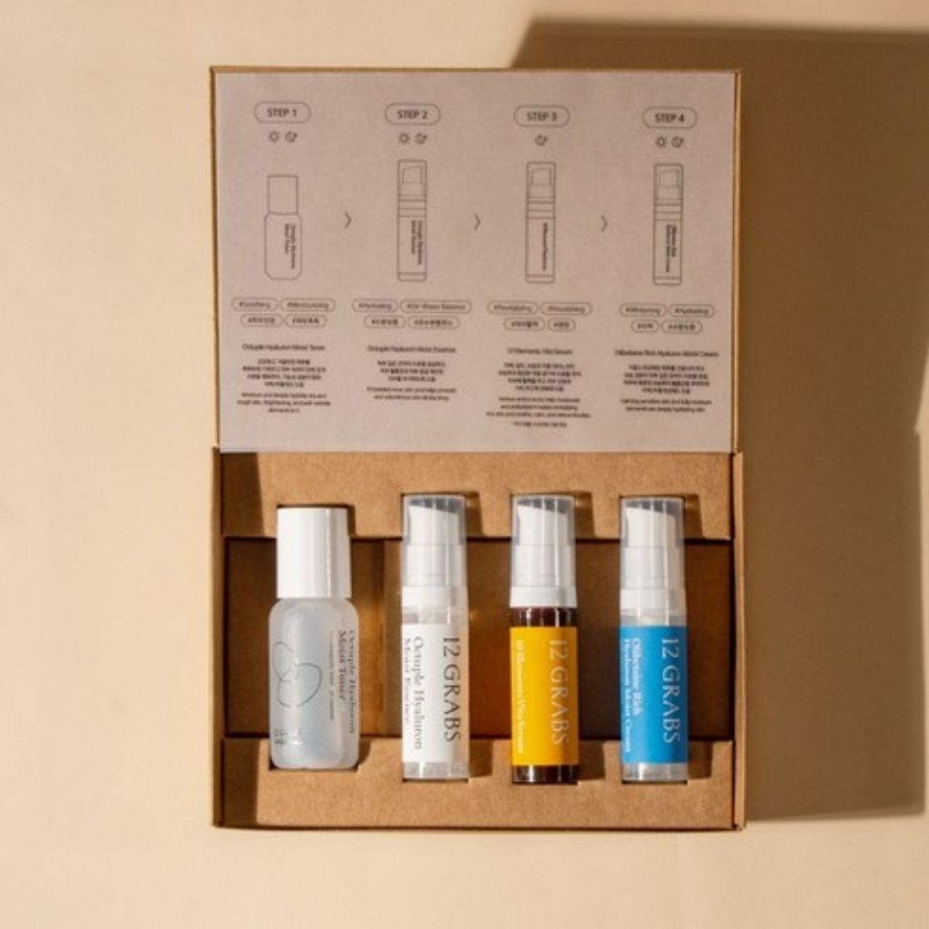 Set chăm sóc da 4 món 12Grabs Hàn Quốc