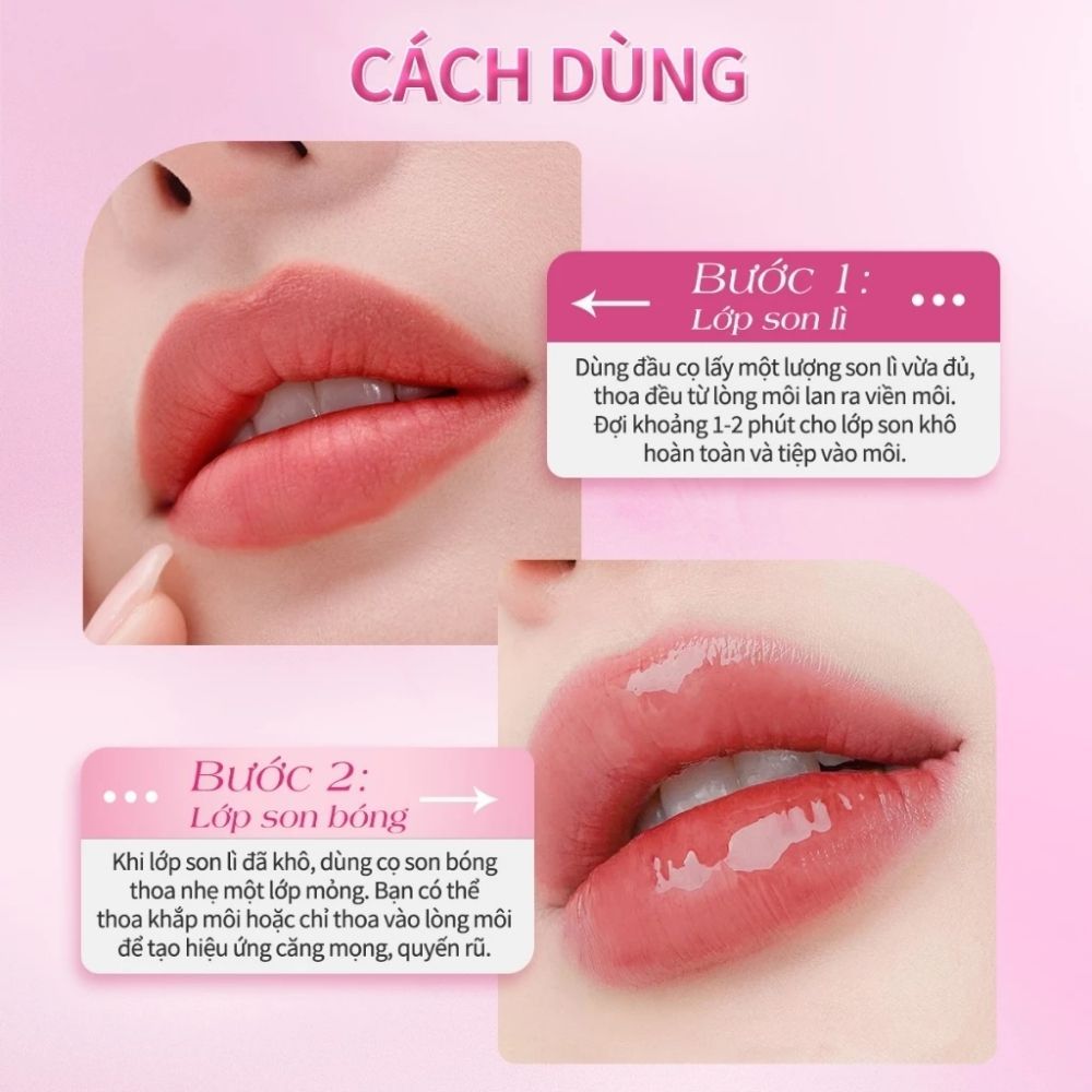 Ảnh 6 của Son kem barenbliss 2 trong 1 Multiverse of Me Dual Lip Cream lì và bóng đậm nét lâu trôi 2,5g + 3,5g