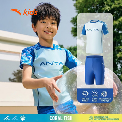 ANTA KIDS Bộ Đồ Bơi Hai Mảnh Dành Cho Bé Trai Chống Clo, Chống Nắng 3826332440