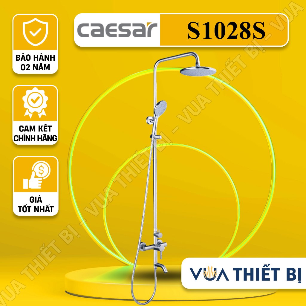 CAESAR S1028S - Vòi sen tắm cây nóng lạnh Chính Hãng Caesar