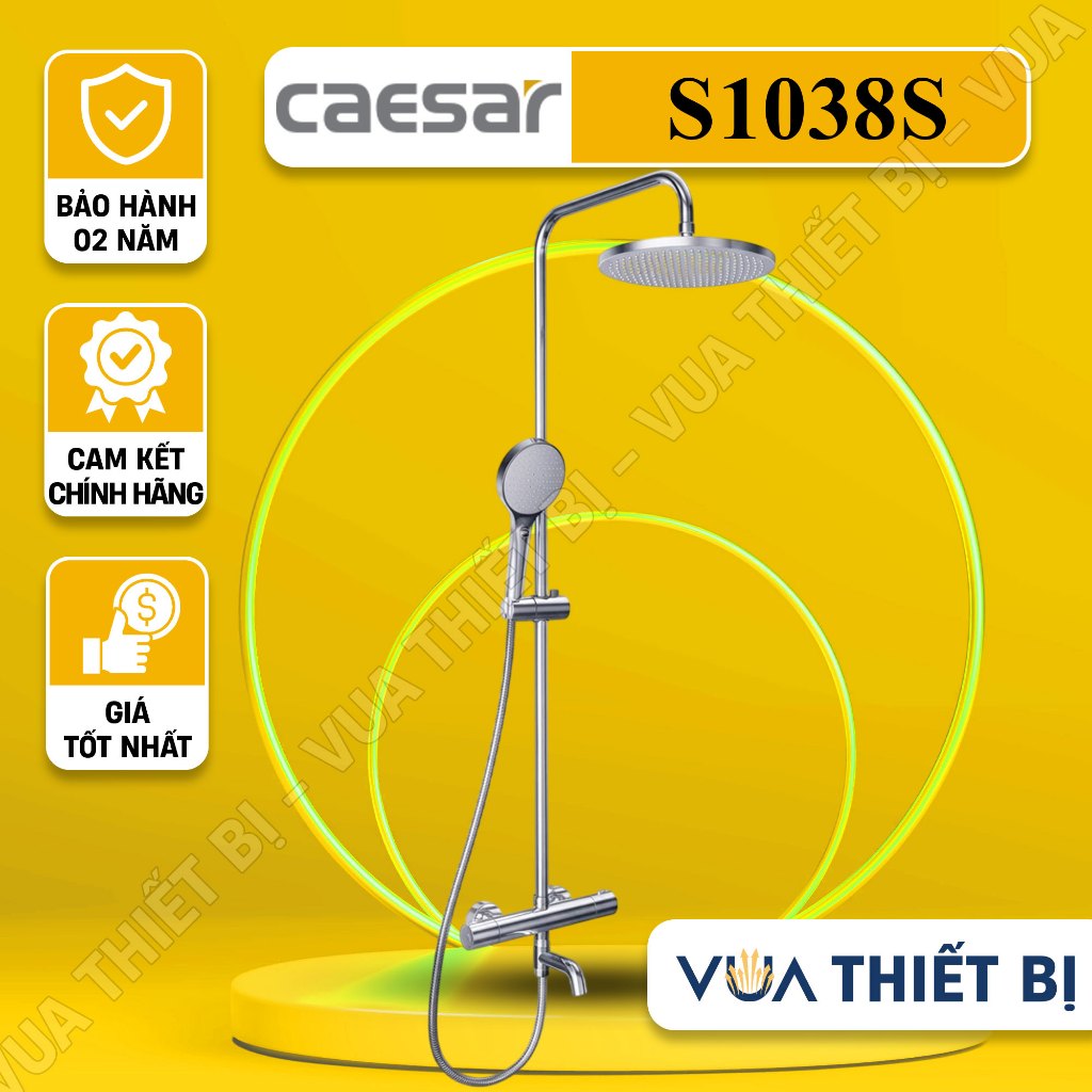 CAESAR S1038S - Vòi sen tắm cây nhiệt độ Chính Hãng Caesar
