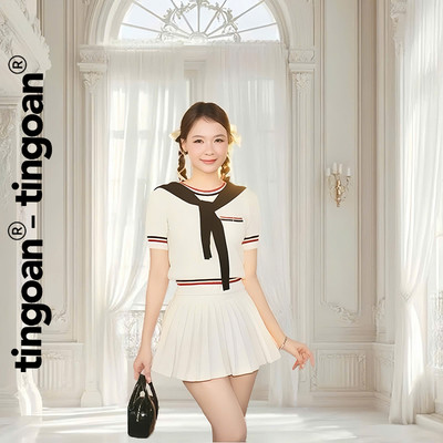 TINGOAN® x KOL - Áo len xù túi ngực dáng lửng 2 line viền áo MIMI TOP (1 màu)
