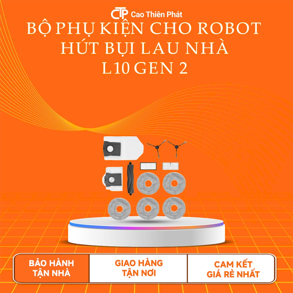 Phụ Kiện Robot cho Dreame L10 gen 2/D20 ultra/ D30 Ultra CE/ L10 ultra heat
