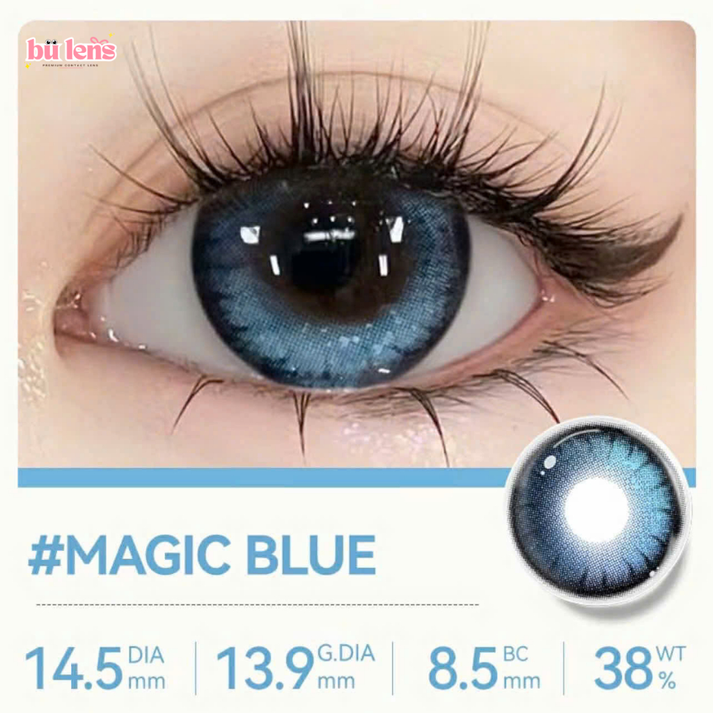 [1 ngày] Lens 1 ngày Xanh Biển 14.5 có độ