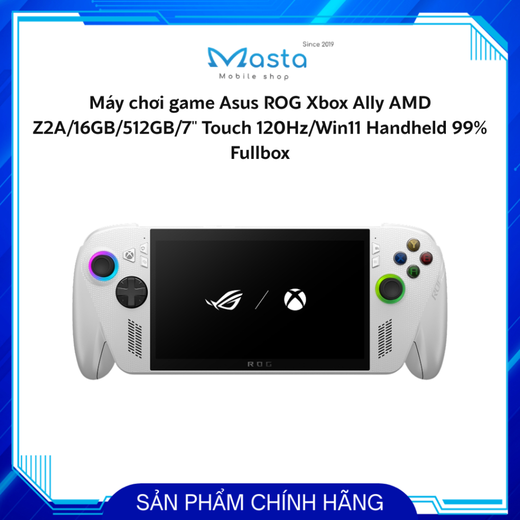 Máy chơi game Asus ROG Xbox Ally AMD Z2A/16GB/512GB/7" Touch 120Hz/Win11 New | Like New 99% Fullbox