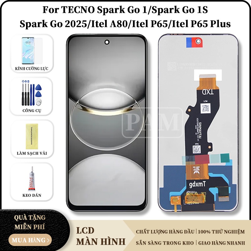 Dành Cho Tecno Spark Go 1/Spark Go 1S/Spark Go 2025/itel A80 P65 P65 Plus Màn hình hiển thị LCD để t