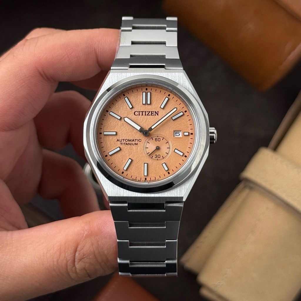 Đồng hồ nam dây thép Citizen Zenshin Automatic Super Titanium Small Second NJ0180-80Z
