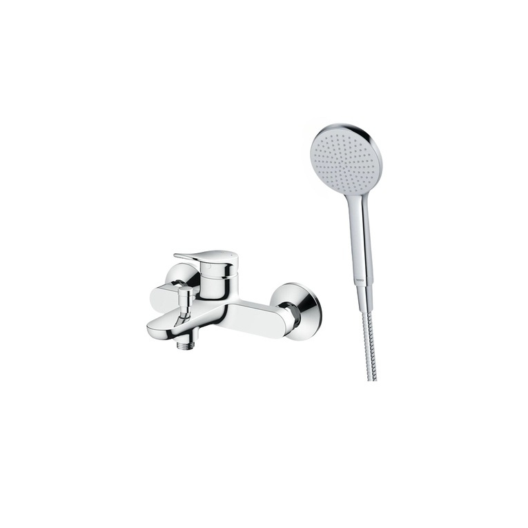 Bộ Sen Tắm Nóng Lạnh chính hãng TOTO TBS04302V kết hợp bộ dây bát sen chính hãng TOTO TBW09000V