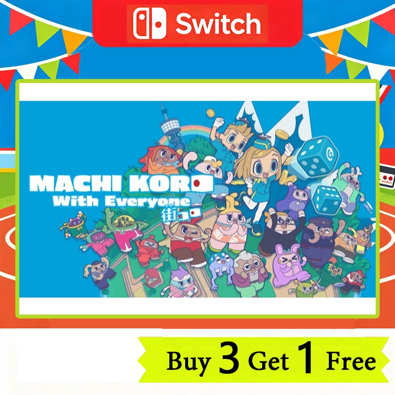 MACHI KORO With Everyone Nintendo Switch Game Mua 3 Tặng 1