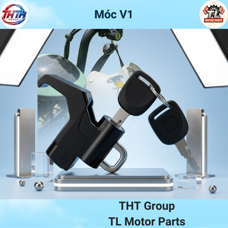 Móc Treo Đồ Xe Máy V1 Kèm Khóa Chống Trộm Mũ Nón Bảo Hiểm Lắp Xe Máy Xe Điện