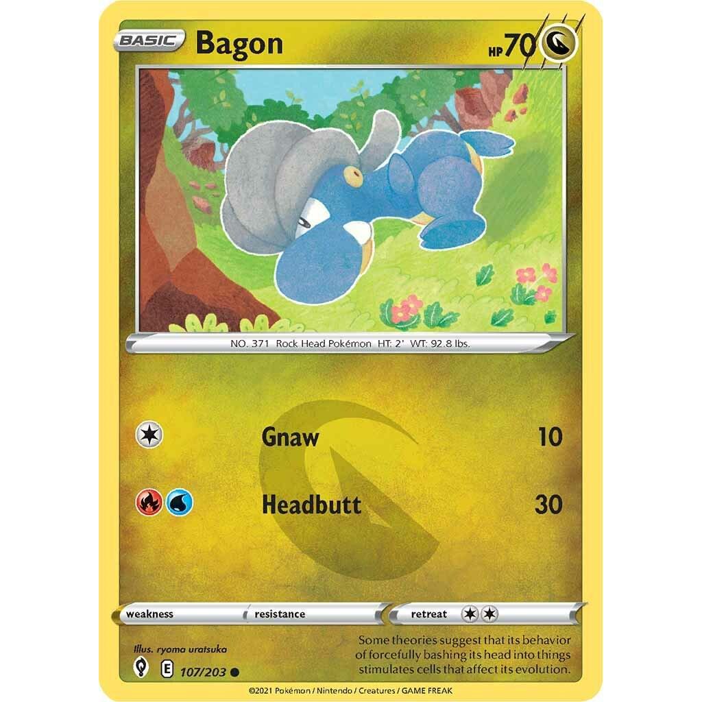 Bagon 107/203 Pokemon Card TCG
