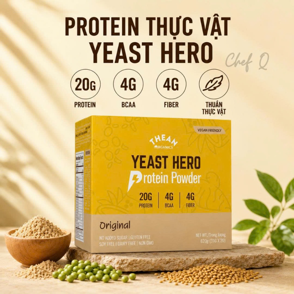 BỘT ĐẠM YEAST HERO PROTEIN POWDER ORIGINAL