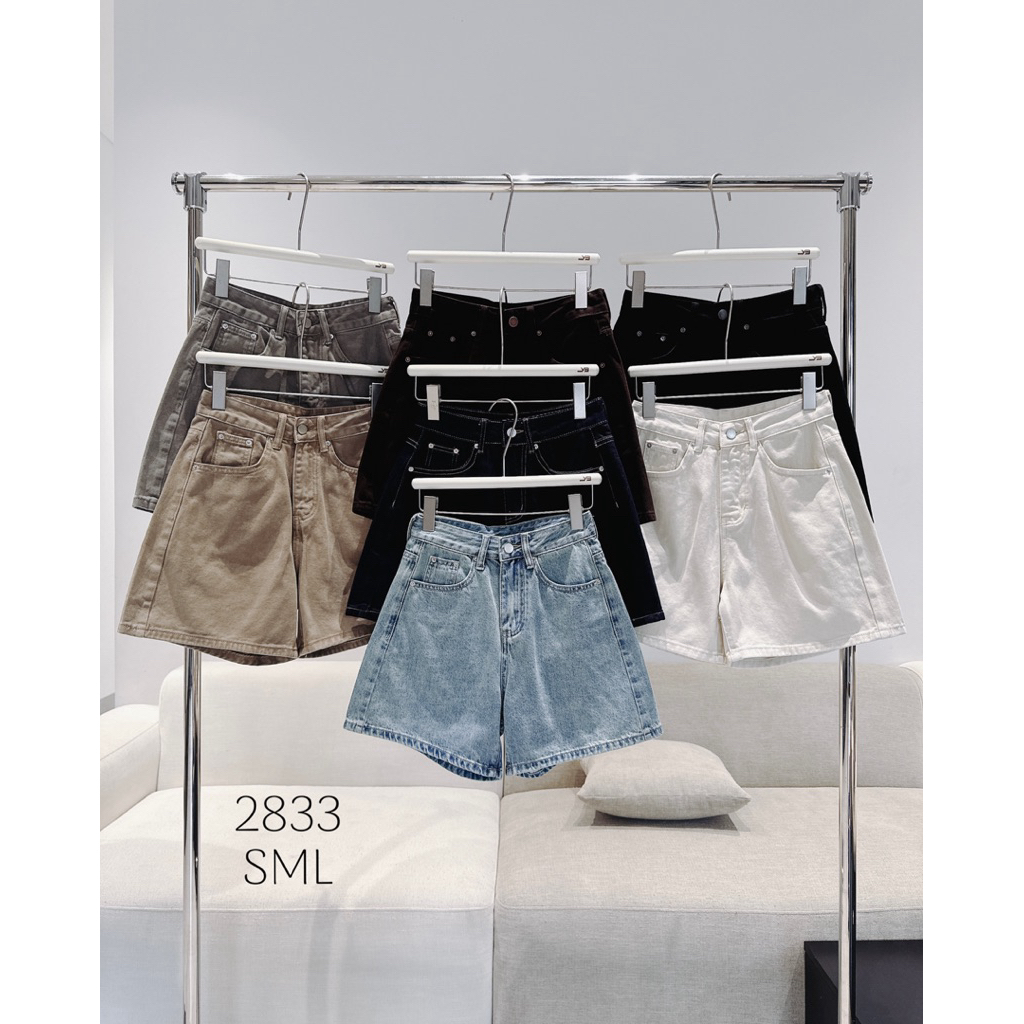 Quần đùi jeans / sort jeans - 2833 - SML ( 7 màu ) mẫu jeans mềm mẫu cơ bản dễ mặc