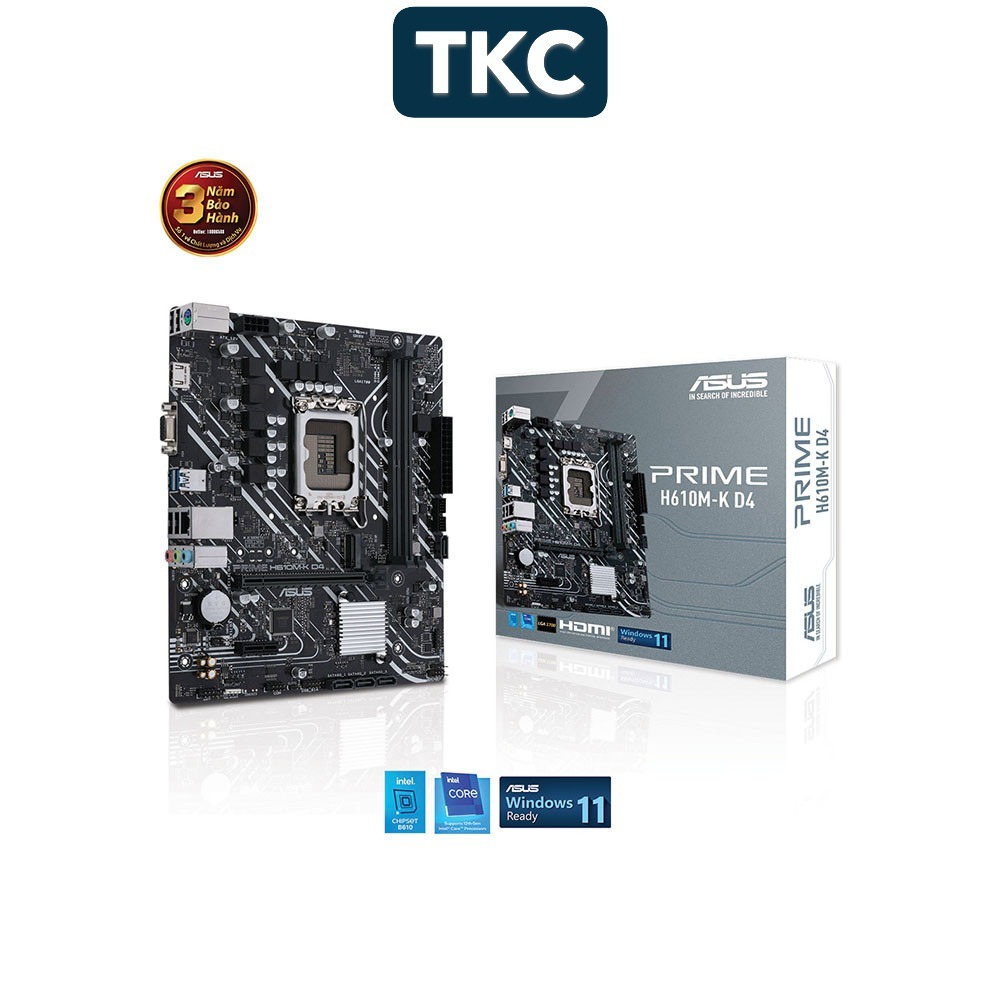 Mainboard Asus Prime H610M-K D4 New Hãng