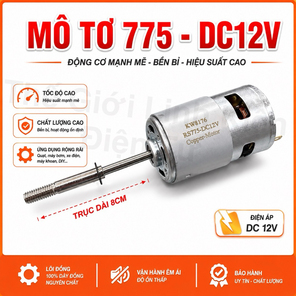 Mô Tơ Quạt 775 ( 12V )