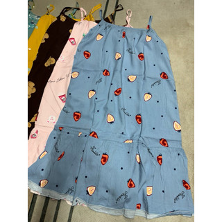 Váy Lanh hai dây Free size dưới 60kg
