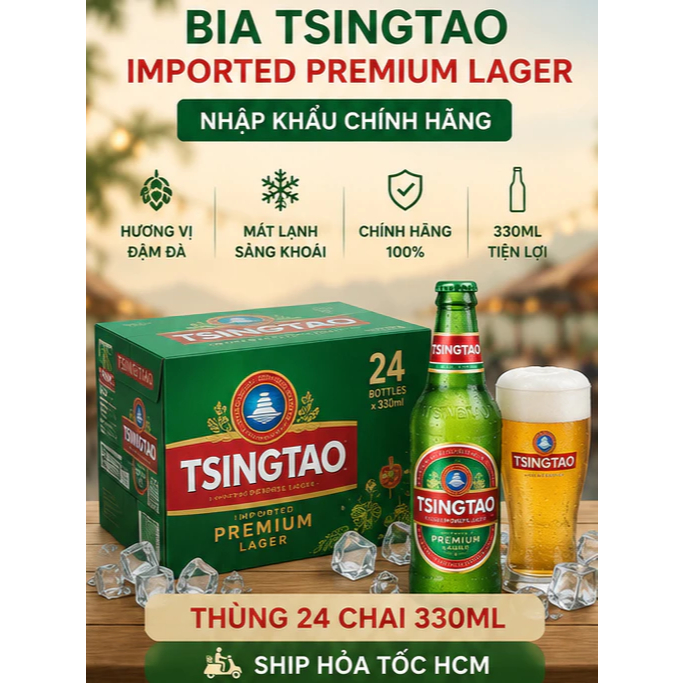 🍻 𝐓𝐒𝐈𝐍𝐆𝐓𝐀𝐎 𝐋𝐀𝐆𝐄𝐑 ĐỎ 24 lon/chai 330ml– 𝐁𝐈𝐀 𝐍𝐇𝐀̣̂𝐏 𝐊𝐇𝐀̂̉𝐔 𝐂𝐀𝐎 𝐂𝐀̂́𝐏, 𝐂𝐇𝐈𝐍𝐇 𝐏𝐇𝐔̣𝐂 𝐌𝐎̣𝐈 𝐓𝐈́𝐍 Đ𝐎̂̀ 𝐒𝐀̀𝐍𝐇