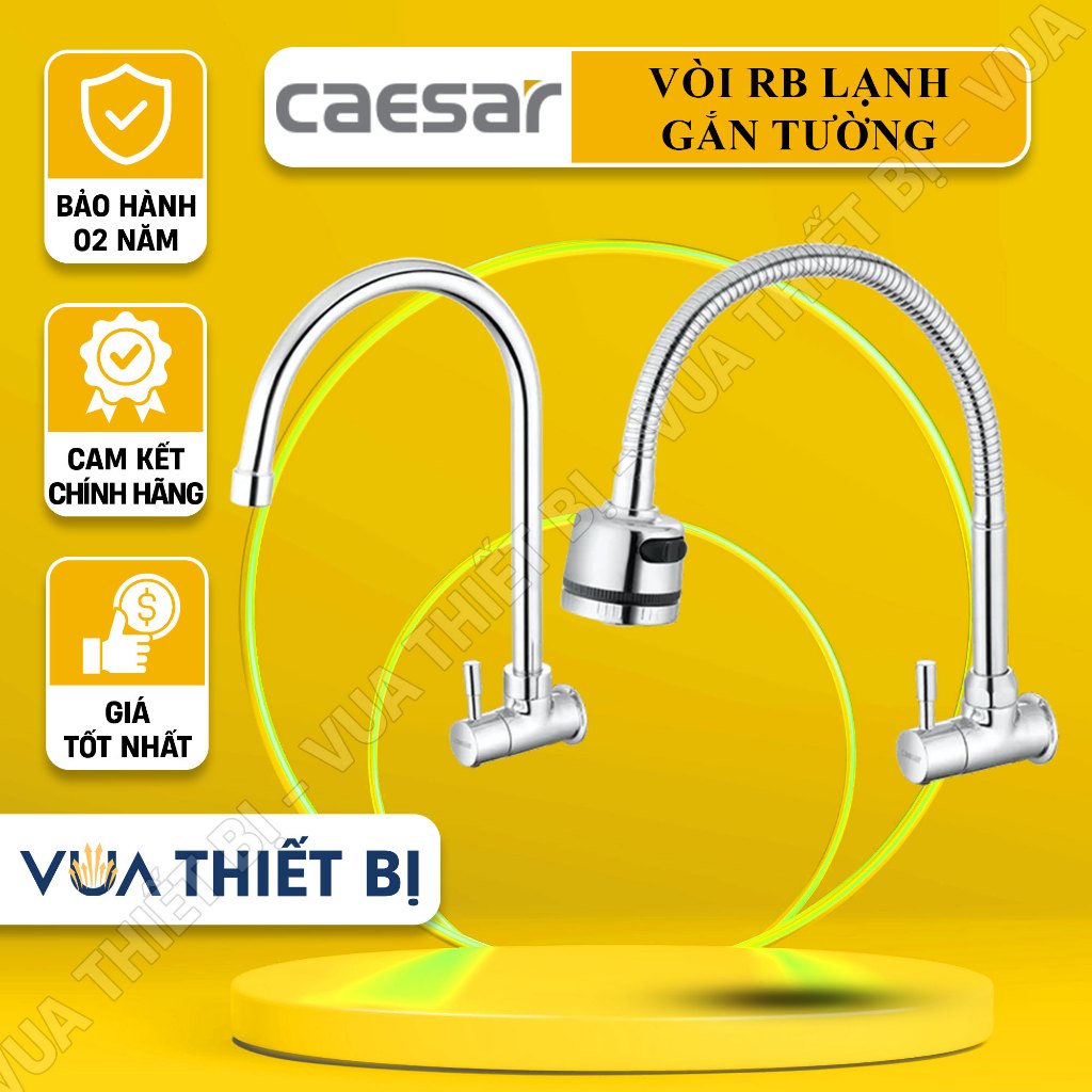 CAESAR K026C K036C - Vòi rửa bát, Vòi bếp gắn tường Chính Hãng Caesar