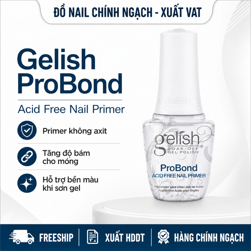 GELISH PROBOND ACID FREE NAIL PRIMER 15ML – PRIMER KHÔNG AXIT