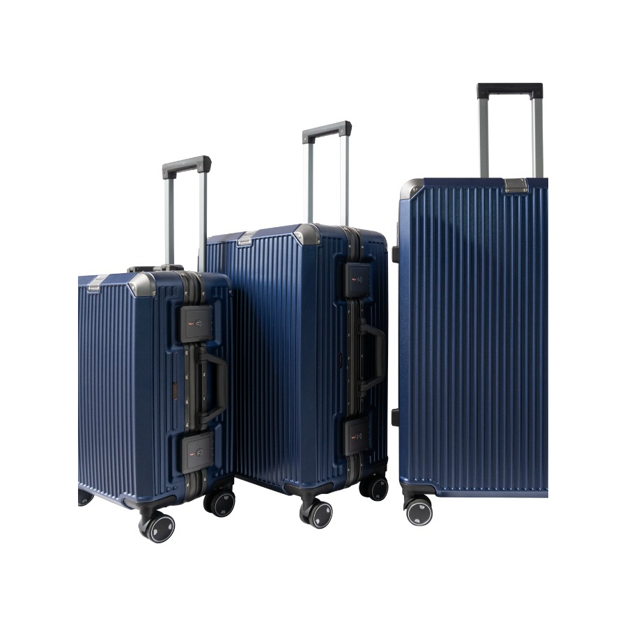 Vali khung nhôm khóa sập cao cấp Travelking 8003 chính hãng chịu lực va đập tốt