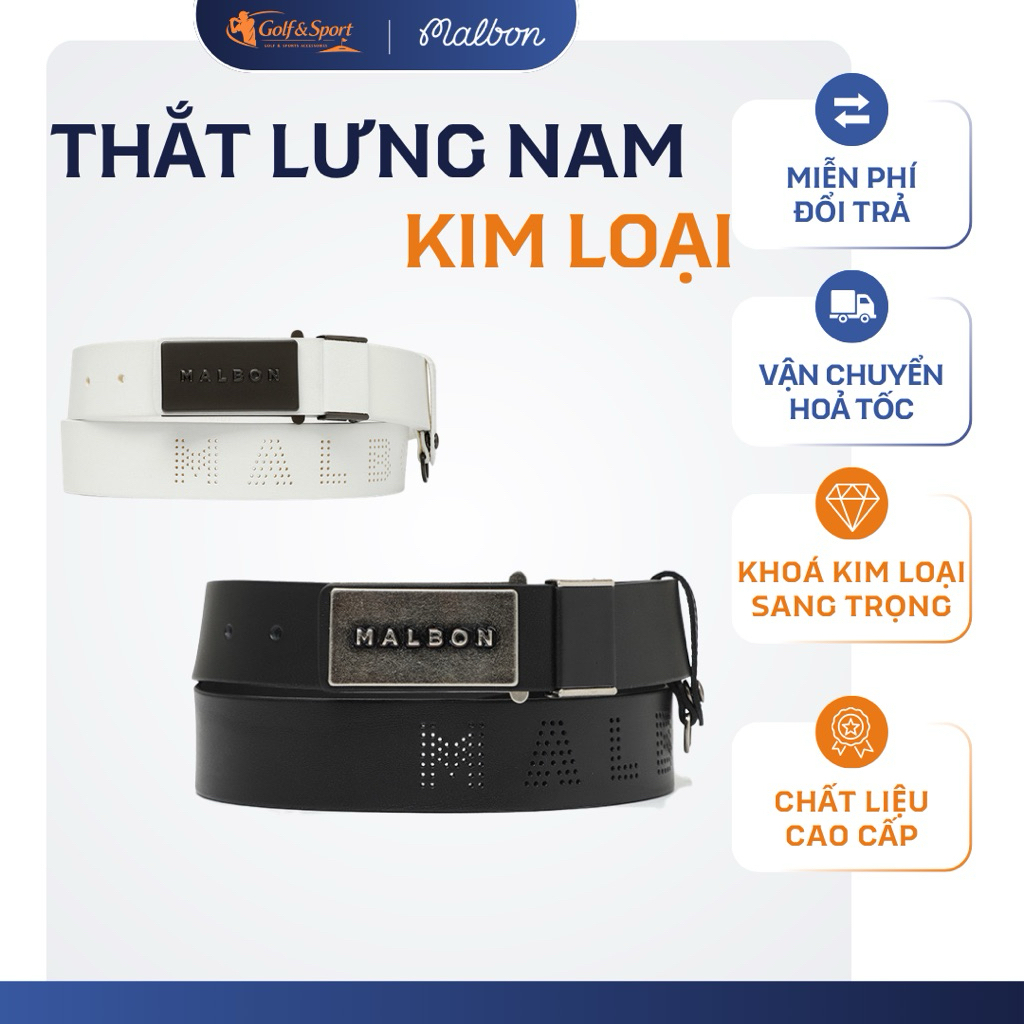 Thắt Lưng Golf Malbon Cao Cấp | Malbon Golf Belt Nam ( Malbon x Golfworldforall )