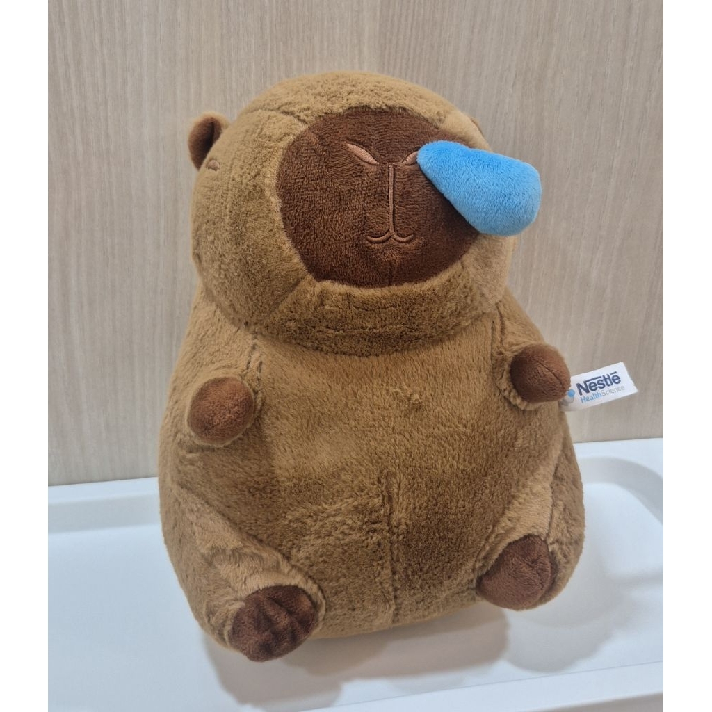 Gấu bông Capybara Nestlé Health Science chính hãng - Like New 90% - Mềm mịn, siêu đáng yêu