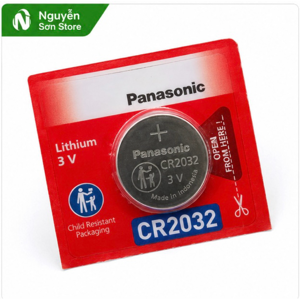 Pin Panasonic CR2032 3V Chính Hãng - Pin Cúc Áo Lithium CR2032 Cho Điều Khiển, Cân Điện Tử, Đồng Hồ,
