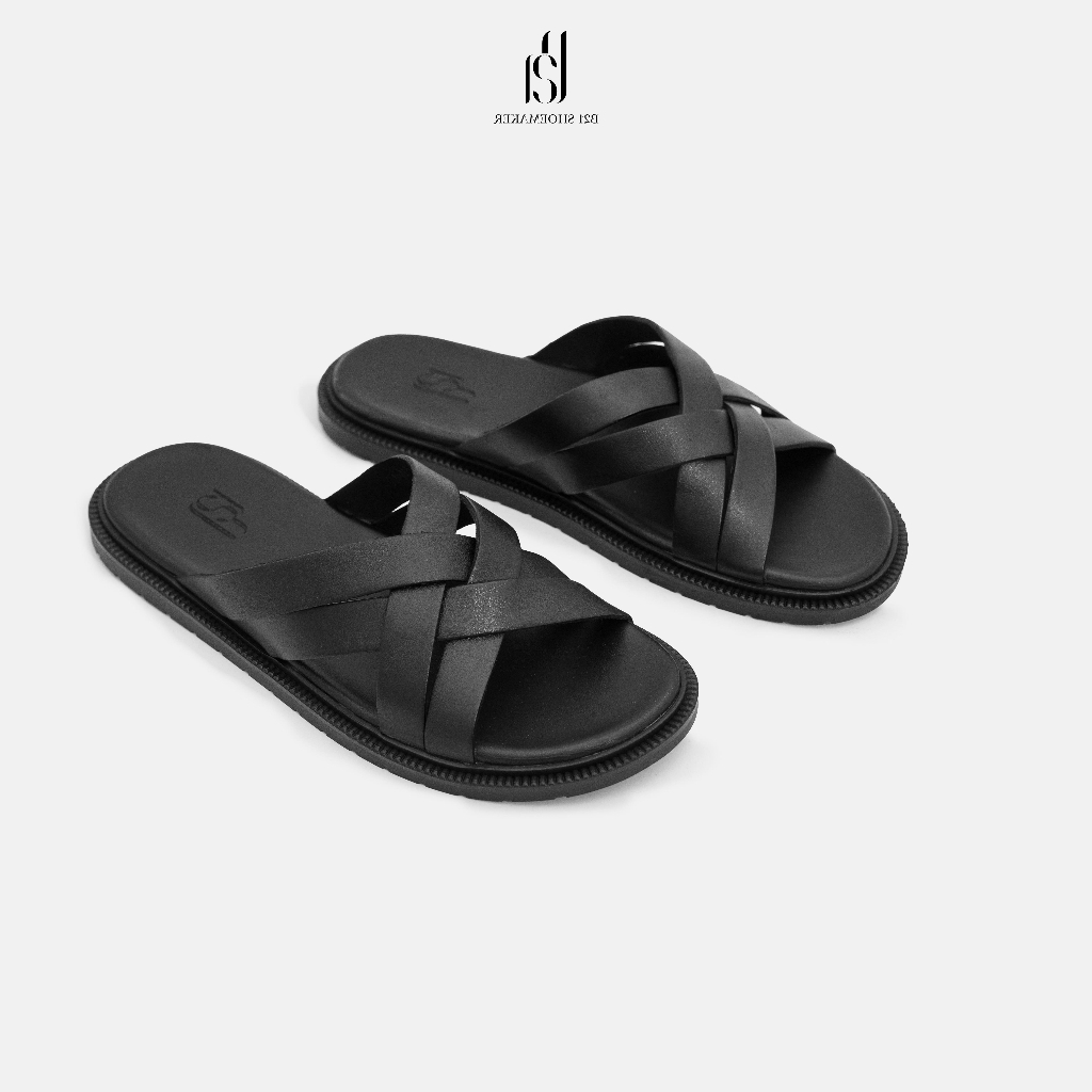 Dép Nam Quai Ngang Đan Chéo, Dép Nam Đế Bệt Thời Trang Đi Học Đi Chơi - B21 Shoemaker