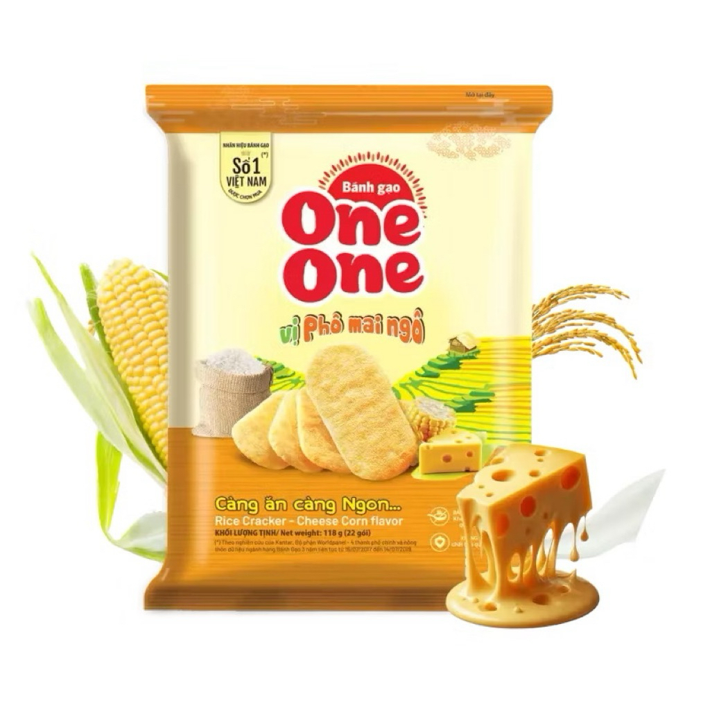 Bánh Gạo One One vị Phô Mai Ngô