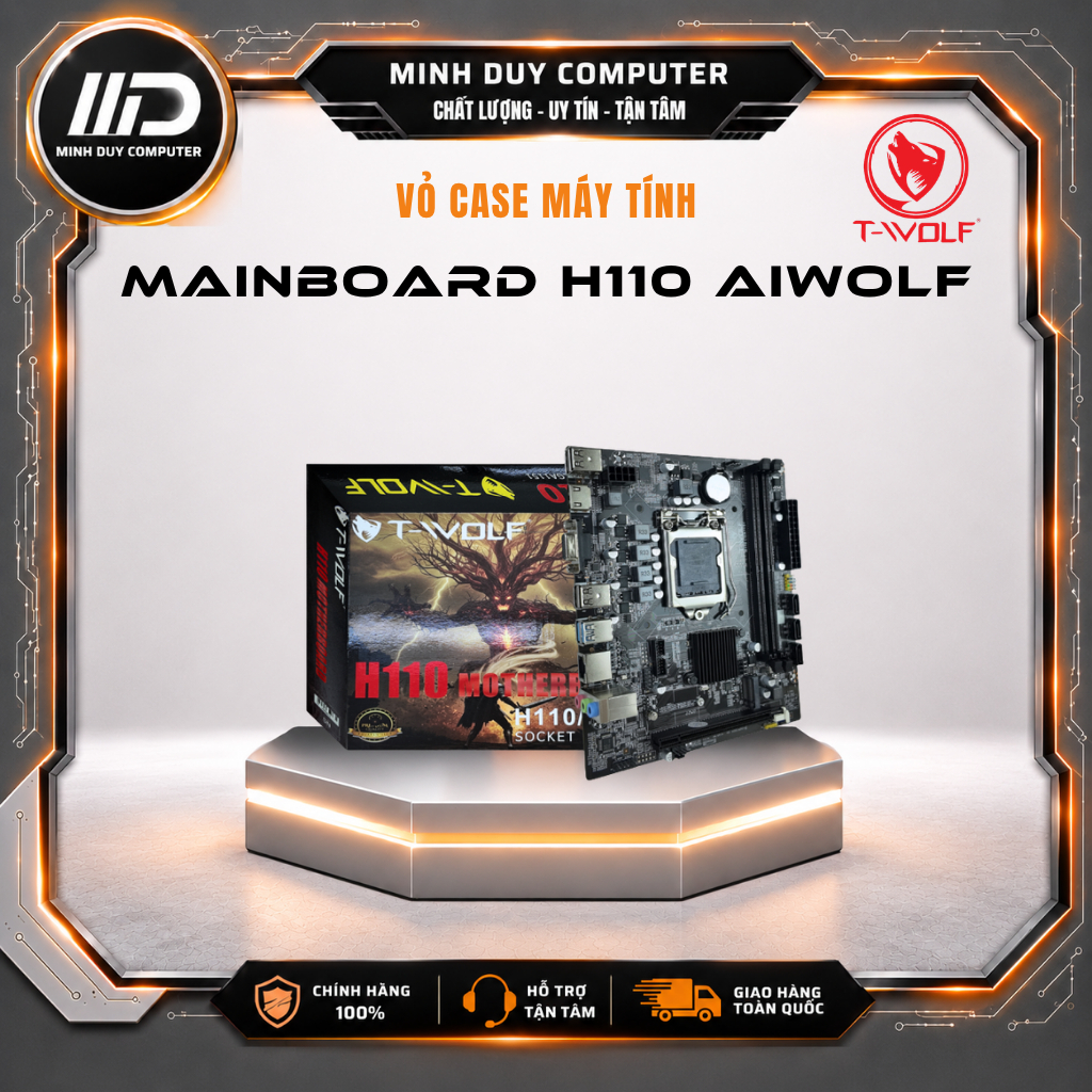 Mainboard H110 AI-WOLF Chính Hãng - New - Bảo Hành 24 Tháng