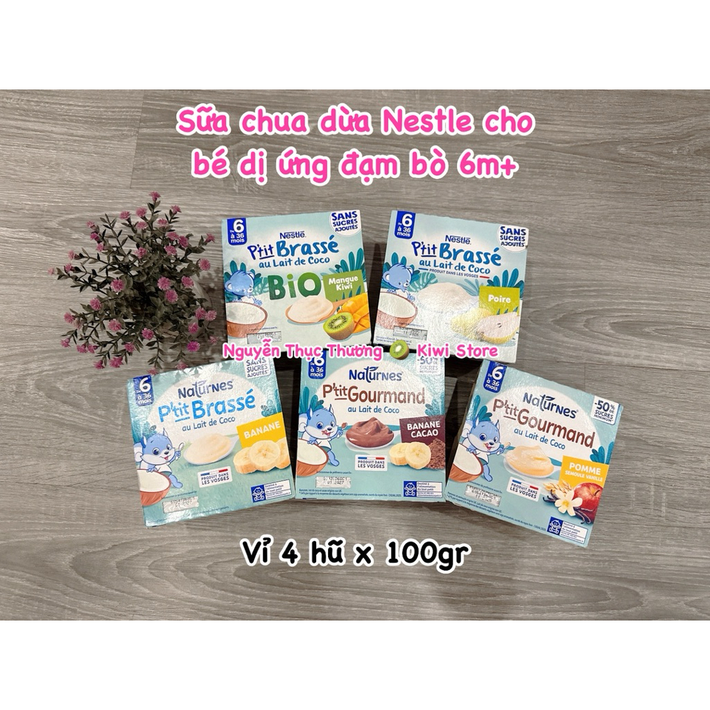 Sữa chua dừa NESTLE cho bé dị ứng đạm bò từ 6m+ CHUẨN SỊN BAY AIR ✈️ (DATE 11/2026)