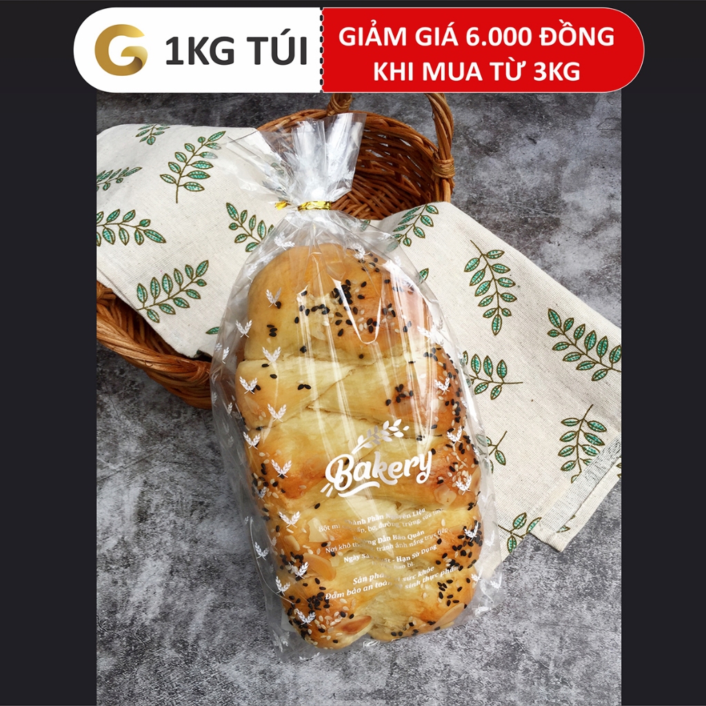 1kg Túi Đựng Bánh Hoa Cúc, Sandwich Bakery Chất Liệu Pp Mềm (Túi Pp Sandwich Bakery) [Gold Pack Việt